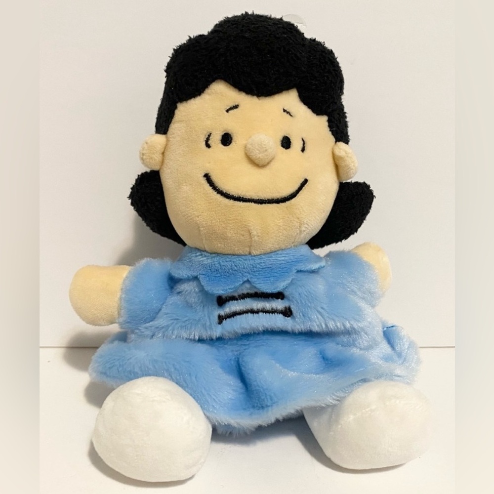 PEANUTS- LUCY VAN PEET- Plush Doll with Blue Dress - Charlie Brown Toy